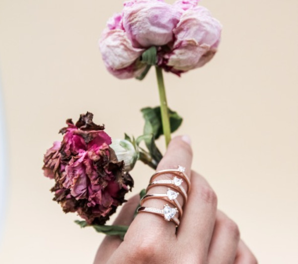 Anillos con corazones